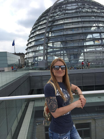 On top of the Reichstag