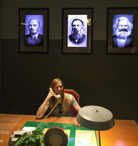 Making important calls (DDR Museum)